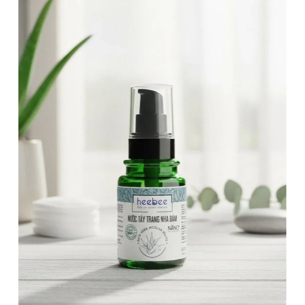 Heebee Aloe Vera Micellar Water - 110ml 3.71oz - Collagen & HA Skin Balance